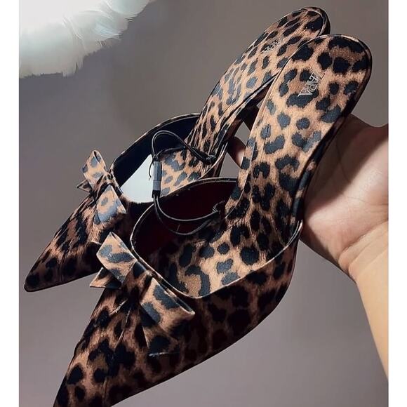 ZARA Leopard Print Heeled Shoes NWT - Picture 7 of 16